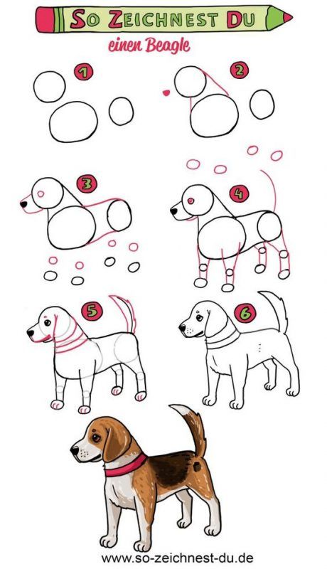 100 Top Idées & Tutos de Dessins de Chiens 71