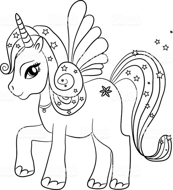 100 Coloriages Licornes à Imprimer 75