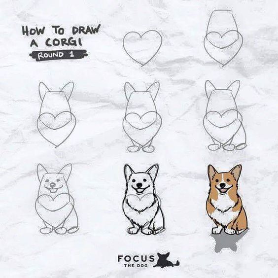 100 Top Idées & Tutos de Dessins de Chiens 75