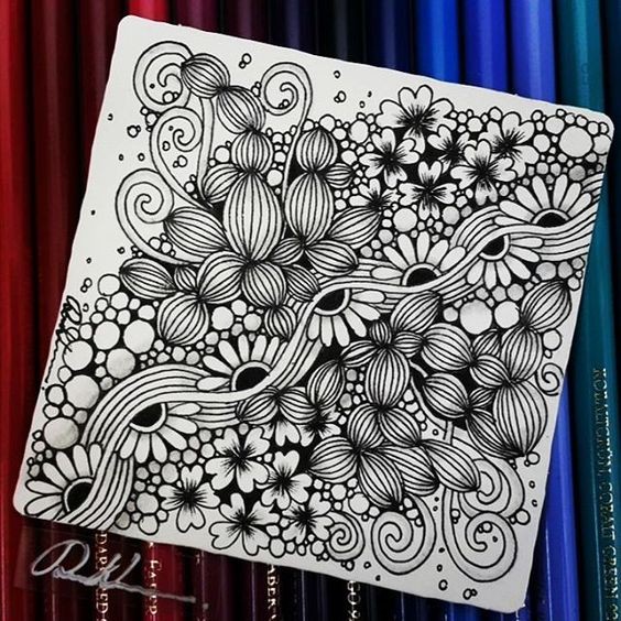 83 top idées tutos pour apprendre à faire un zentangle 35