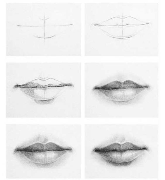 42 top idées & tutos de dessin de bouche : pour apprendre à dessiner des bouches 18