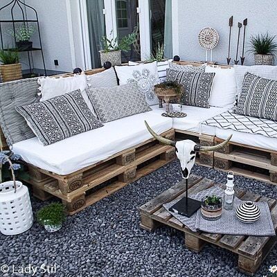 79 décors de jardin à faire avec des palettes 64