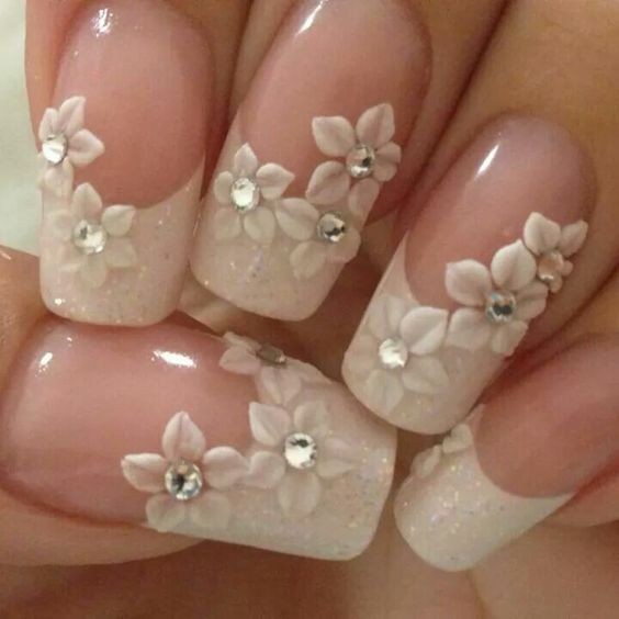 Les 50 plus belles idées d'ongles de mariage 15