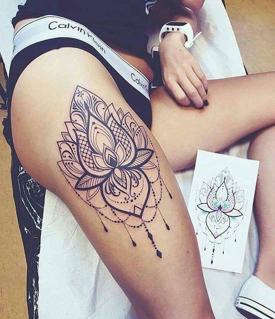 Les 100 plus beaux tatouages mandala pour femme 16