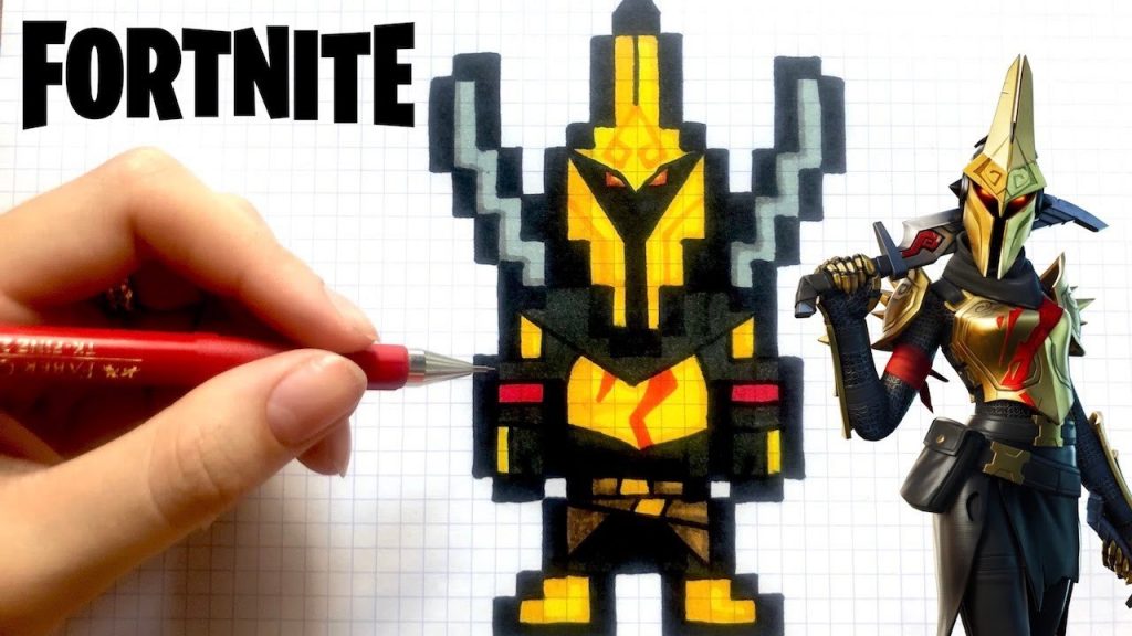 44 top idées de pixel art Fortnite 17