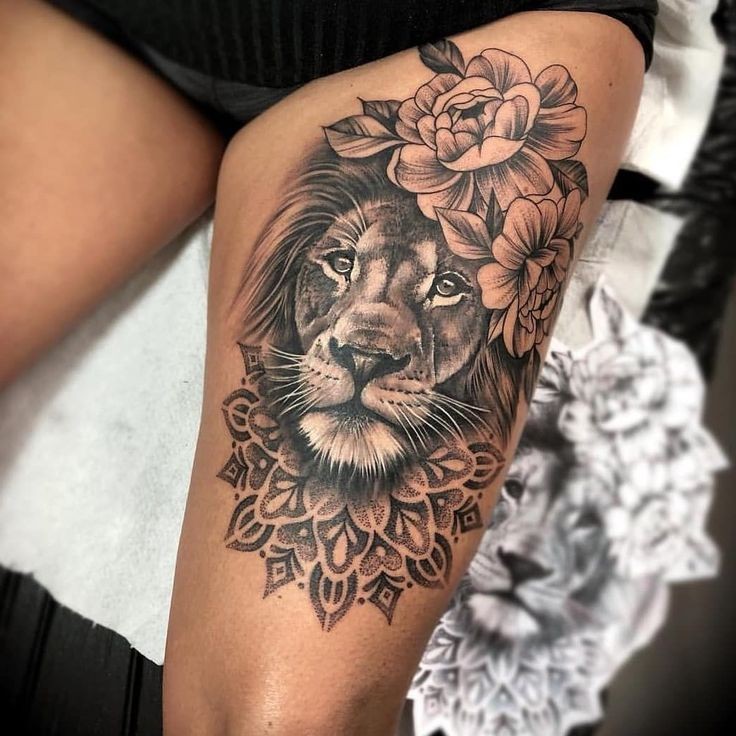 36 idées de tatouages têtes de lion et leurs significations 53