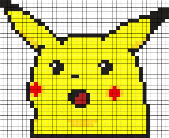 38 top idées de pixel art Pikachu 22