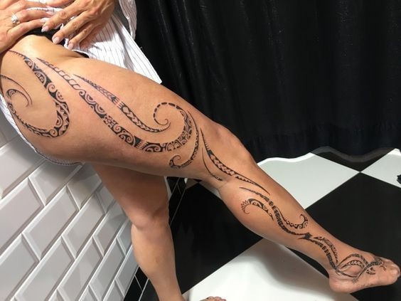 50 top idées de tatouage maori pour femme 22