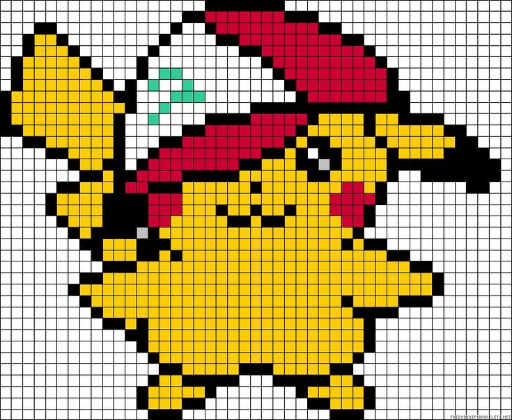 38 top idées de pixel art Pikachu 24