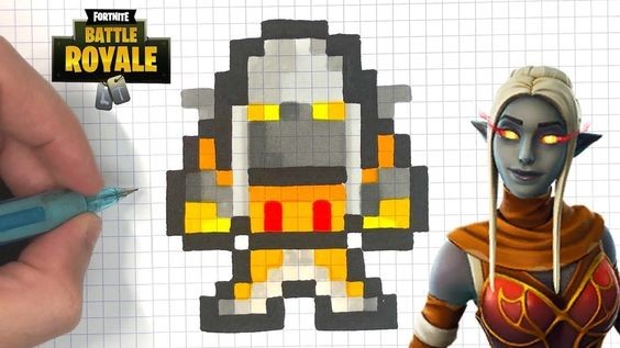 44 top idées de pixel art Fortnite 26