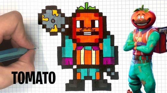 44 top idées de pixel art Fortnite 27