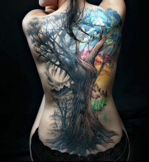 Les 100 plus beaux tatouages dos femme 29