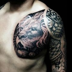 36 idées de tatouages têtes de lion et leurs significations 64