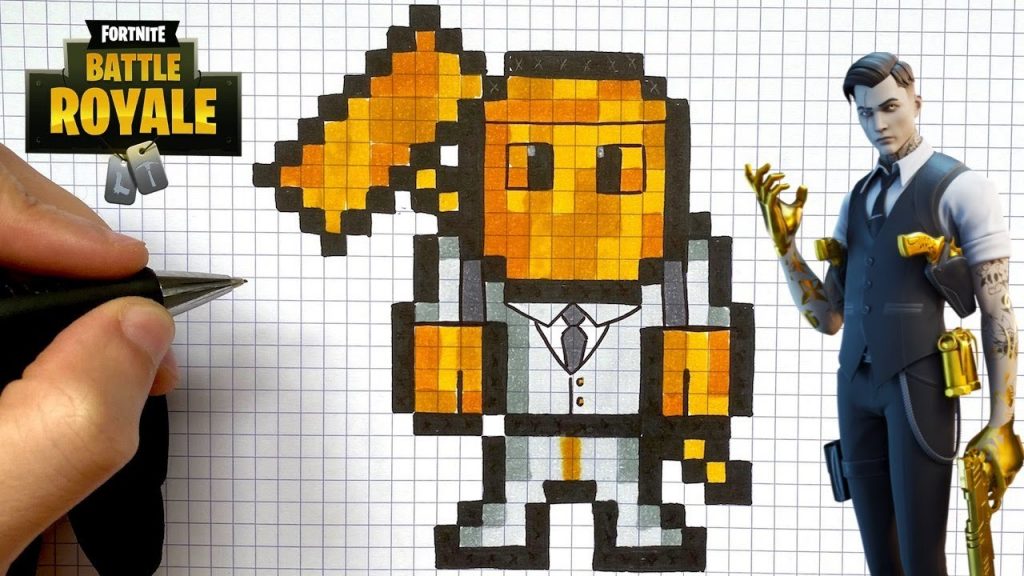 44 top idées de pixel art Fortnite 31