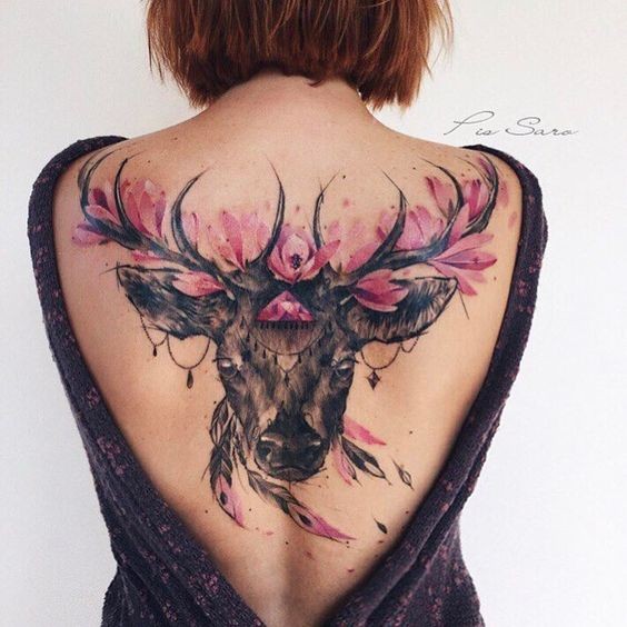 Les 100 plus beaux tatouages dos femme 87