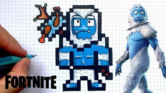 44 top idées de pixel art Fortnite 10