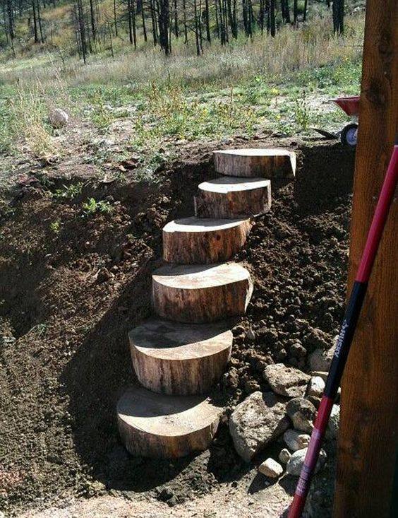 100 meubles en bois à faire avec des troncs d'arbres récupérés 73