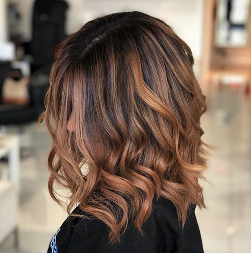 22 idées de balayages avec mèches miel & caramel 20