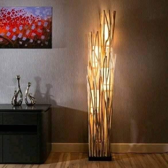 24 idées de lampes en bois flotté 6