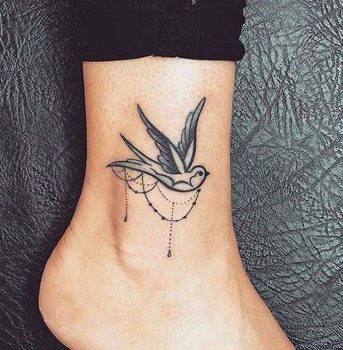 Les 100 plus beaux tatouages cheville femme 58