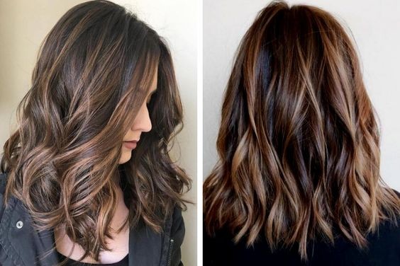 Les 29 plus beaux balayages chocolat sur cheveux noir 7