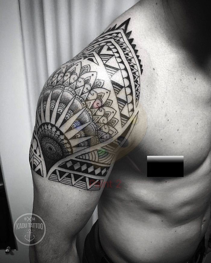 Les 50 plus beaux tatouages épaule homme 23