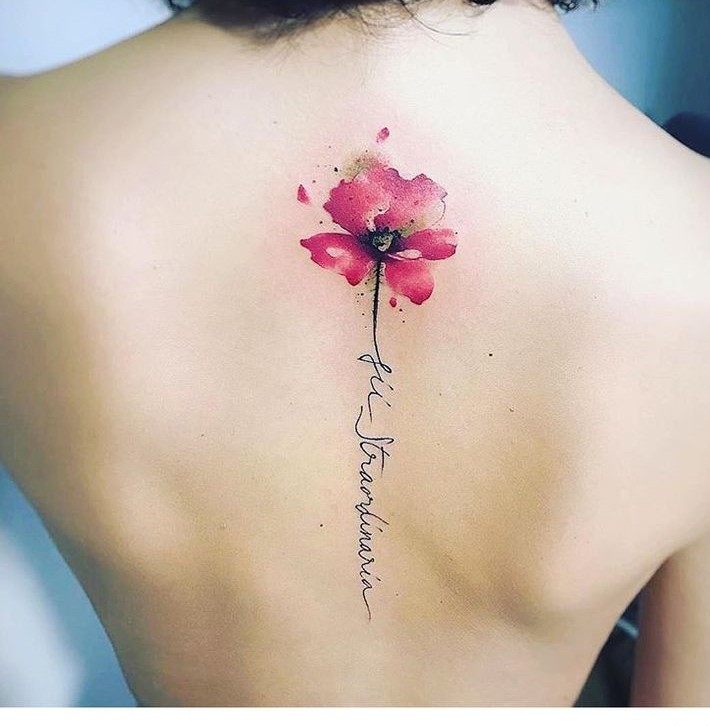 Les 50 plus beaux tatouages coquelicot 31