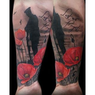 Les 50 plus beaux tatouages coquelicot 48