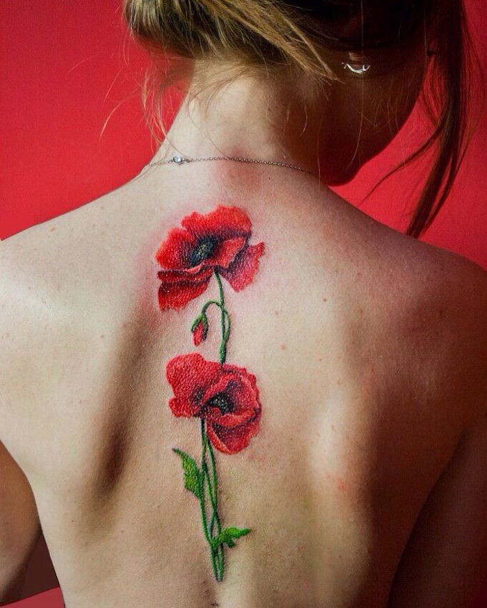 Les 50 plus beaux tatouages coquelicot 8