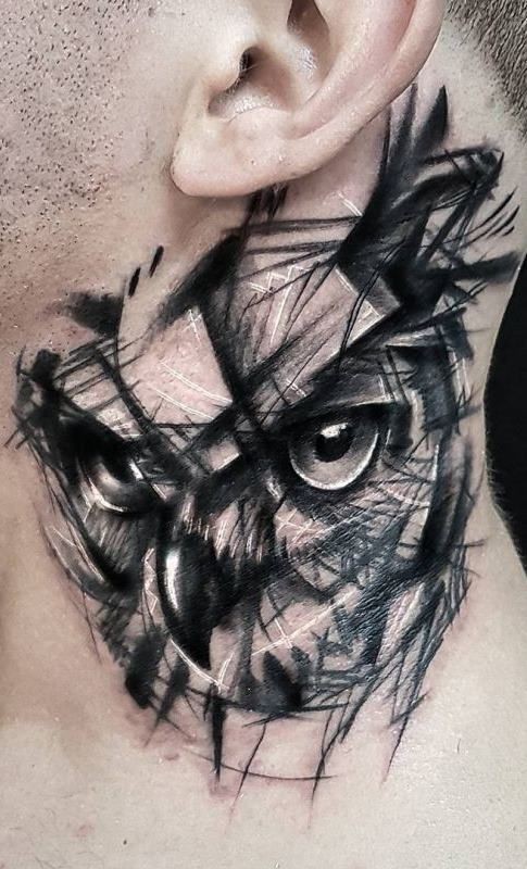 50 top idées de tatouages cou pour homme 13