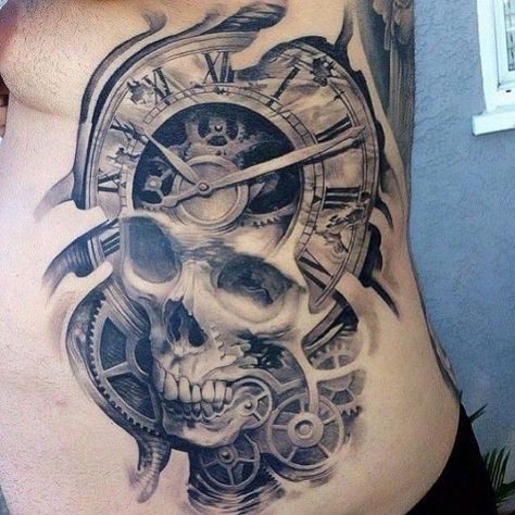 Les 50 plus beaux tatouages horloge 14