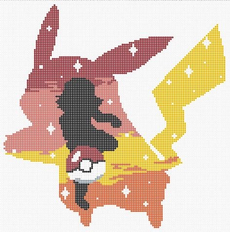 50 top idées de pixel art Pikachu 2