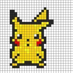 50 top idées de pixel art Pikachu 22