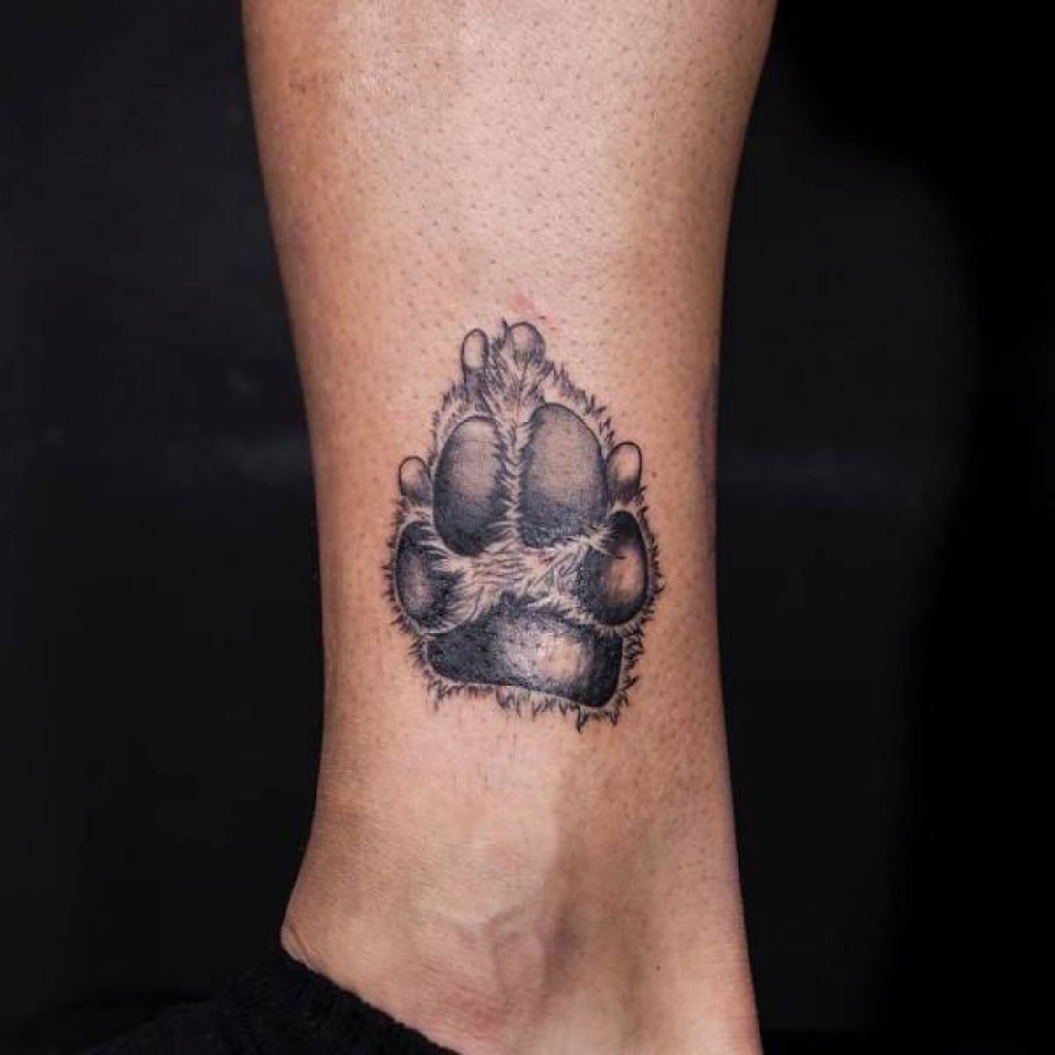 50 top idées de tatouages patte de chien 21