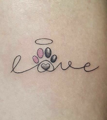 50 top idées de tatouages patte de chien 28