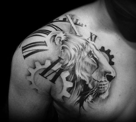 Les 50 plus beaux tatouages horloge 30