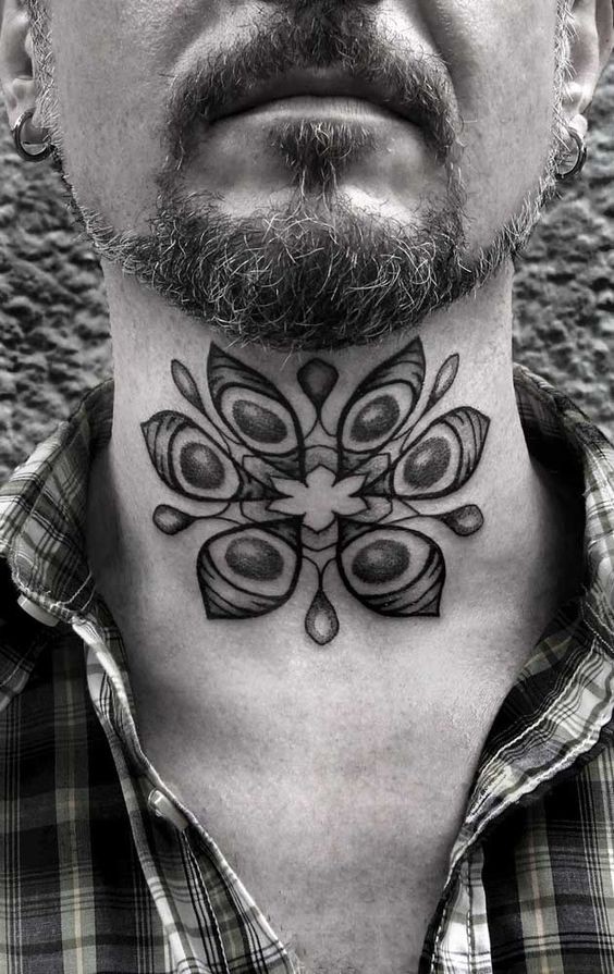 50 top idées de tatouages cou pour homme 32