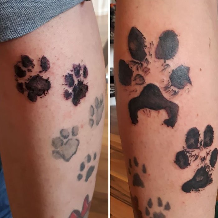 50 top idées de tatouages patte de chien 35