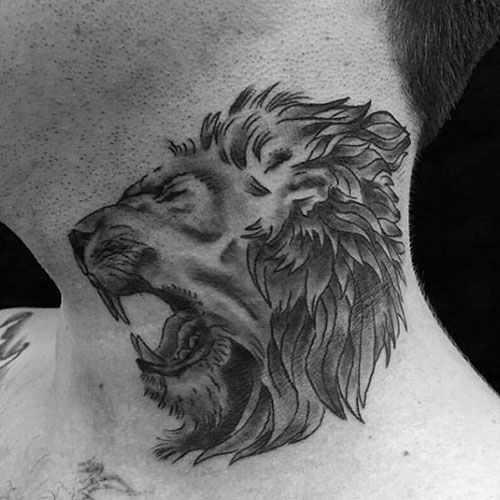 50 top idées de tatouages cou pour homme 35