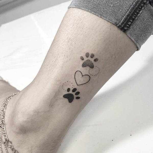 50 top idées de tatouages patte de chien 46