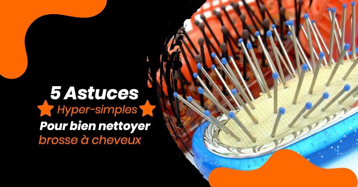 5 Astuces hyper-simples pour nettoyer brosse à cheveux 1