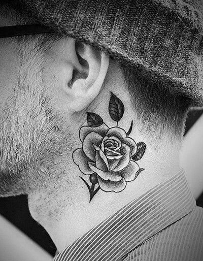 54 top idées de tatouages cou pour s'inspirer 13