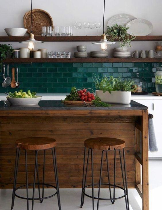 20 top idées de décorations vert et bois 10