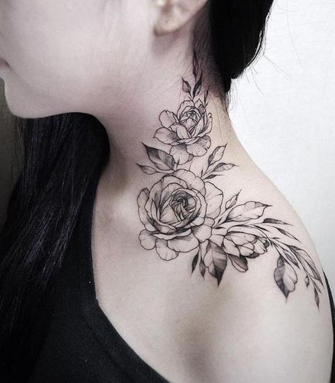 54 top idées de tatouages cou pour s'inspirer 31