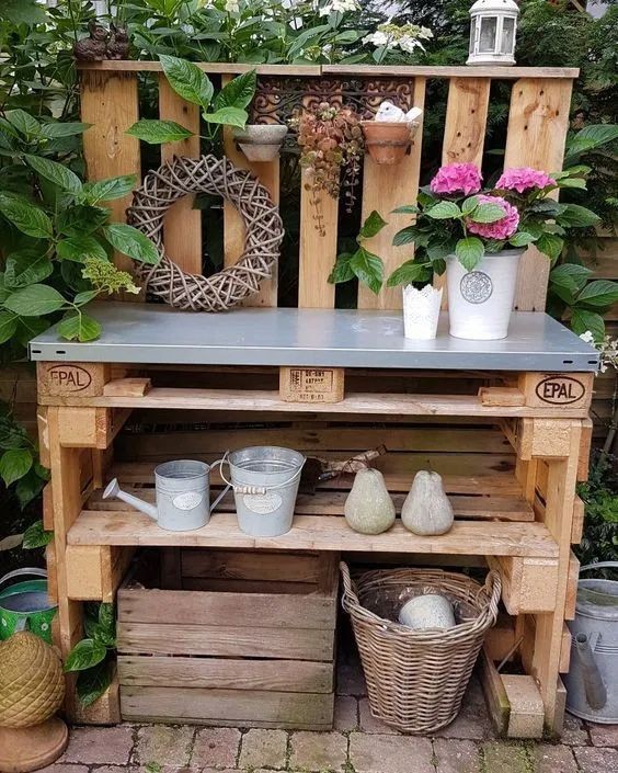 43 décorations de jardin à faire avec des palettes 16