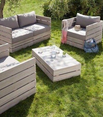 43 décorations de jardin à faire avec des palettes 27