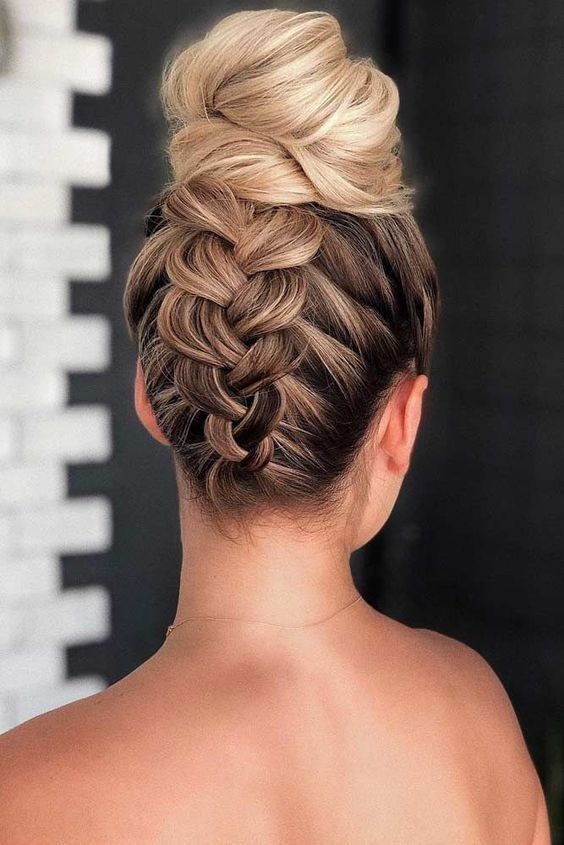 48 top idées de coiffures de mariage avec tresses 30