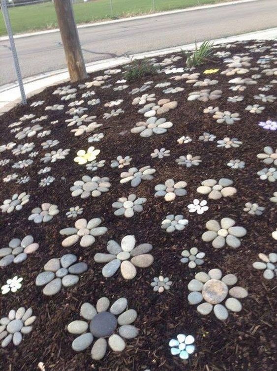 20 décorations de jardin à réaliser avec de simples pierres 11