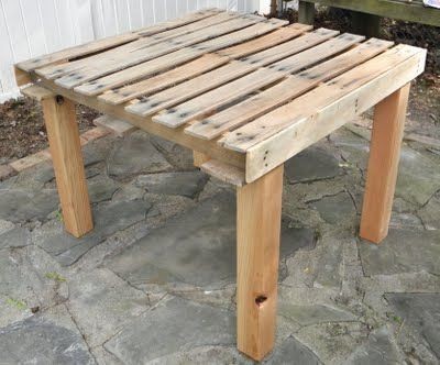 23 idées pour fabriquer une table à manger en palettes 14