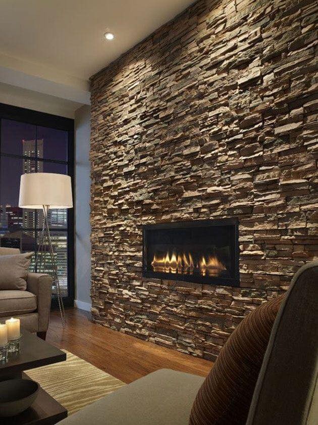 15 idées pour décorer les murs avec des revêtements de pierre 11